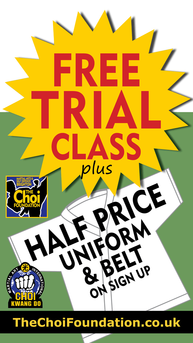 Free trail evening exercise classes for all at Brighton Marital Arts and Self-defence classes, The Choi Foundation, Robert Tanswell