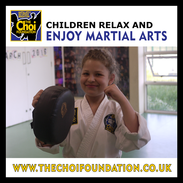 Children relax, make friends, learn and enjoy Martial Arts and Self-defence in Brighton at The Choi Foundation