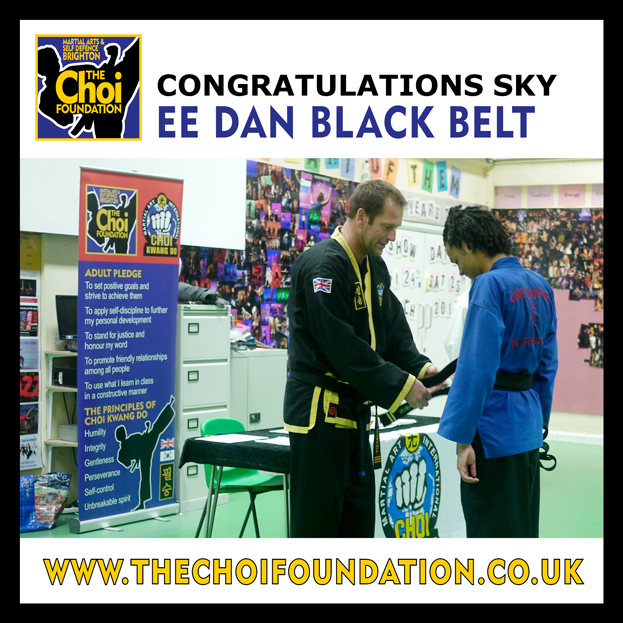 EE Dan Black Belt grading at The Choi Foundation Martial Arts classes, Brighton
