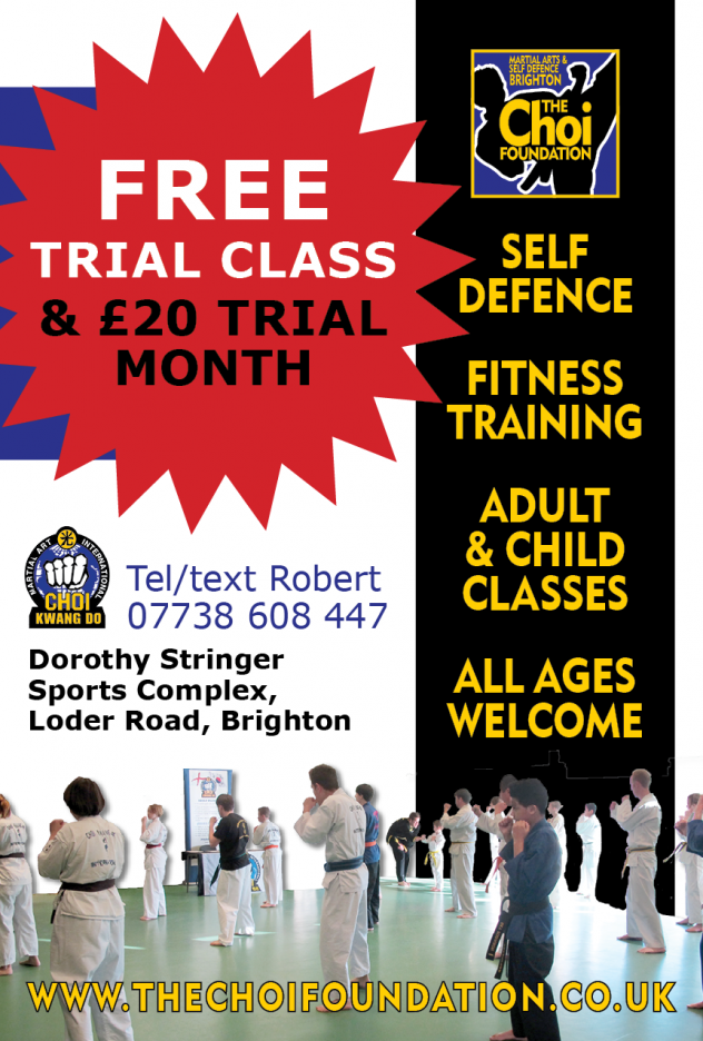 Fitness classes for all at Brighton Marital Arts and Self-defence classes, The Choi Foundation, Robert Tanswell