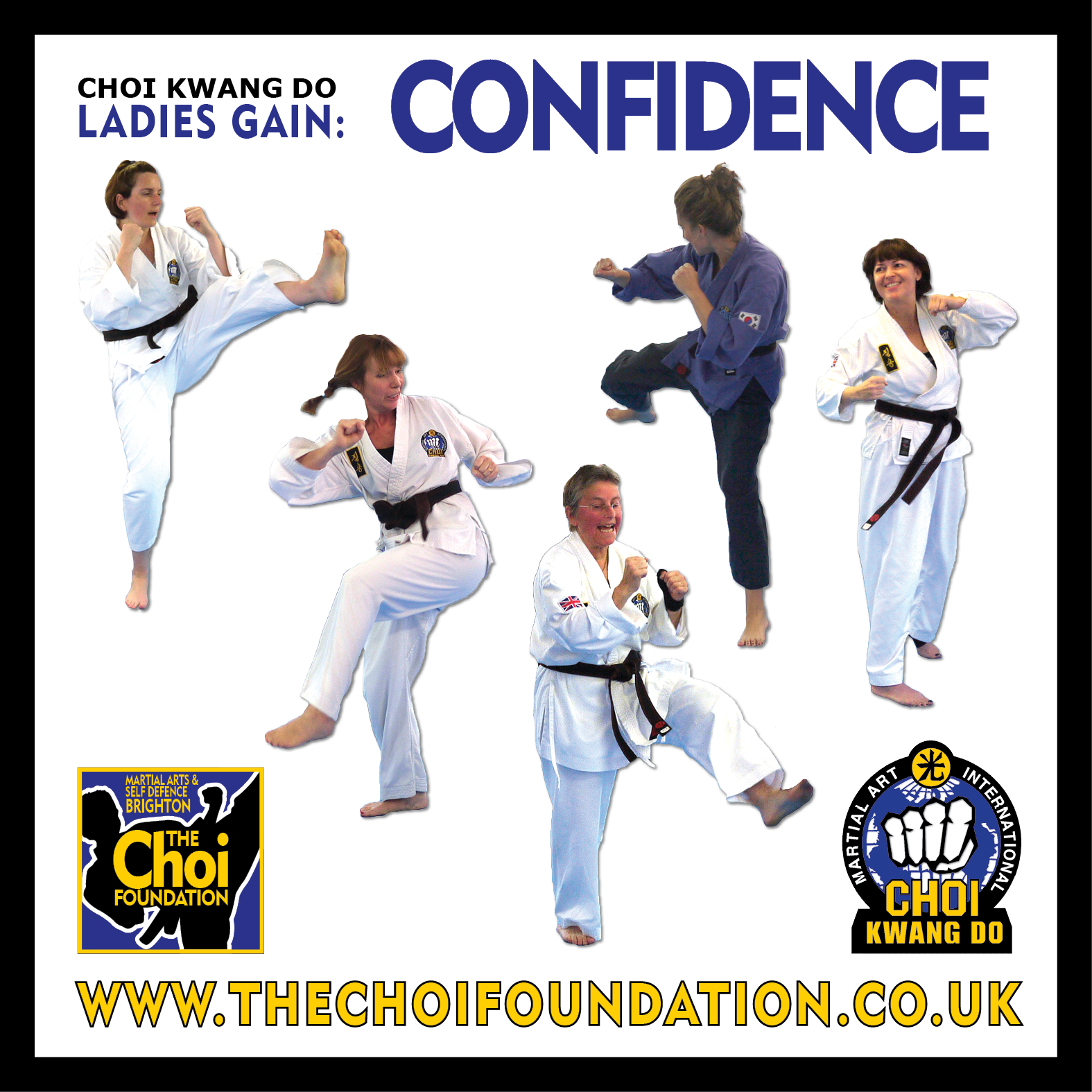 Ladies of all ages at Martial Arts and Self Defence Classes in Brighton at The Choi Foundation