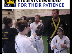 Students are rewarded for their patience at Brighton Martial Arts and Self-defence classes, The Choi Foundation, Robert Tanswell