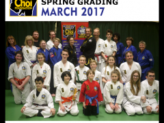 Spring grading at The Choi Foundation Martial Arts classes, Brighton