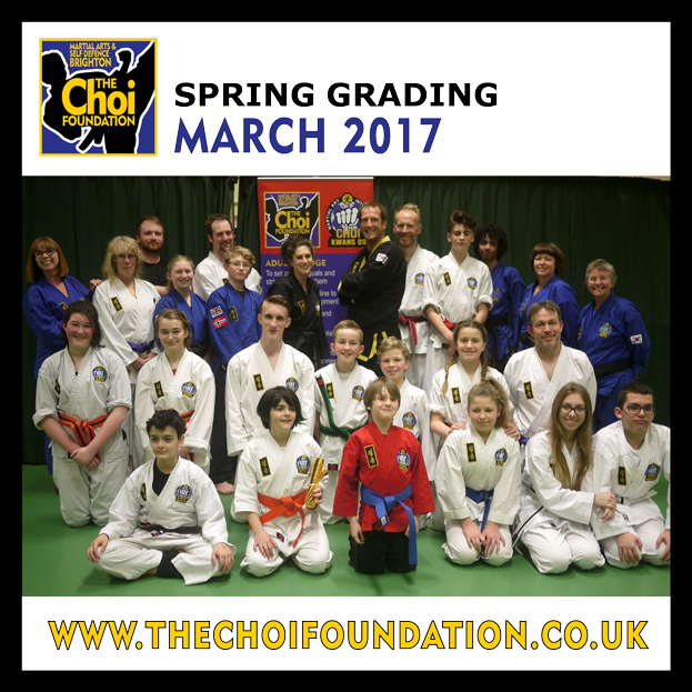 Spring grading at The Choi Foundation Martial Arts classes, Brighton